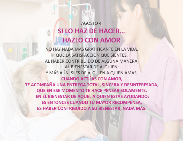 Si lo haz de hacer... hazlo con amor